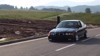 low e36 325i exhaust sound  supersprint headers [upl. by Einnad]