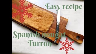 How to make a very easy version of Turrón de Jijona  turrón blando  Spanish nougat [upl. by Ateekahs]