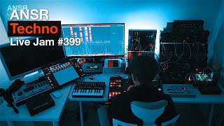 Techno LiveJam399 with TR8S  TB03  Eurorack Modular [upl. by Tisdale]