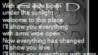 CreedWith Arms Wide Open with lyrics [upl. by Kissee]