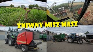 PIERWSZE PRASOWANIE SŁOMY🌾ŻNIWNY MISZ MASZ😃Agro Dniówka 348 [upl. by Rizzi715]