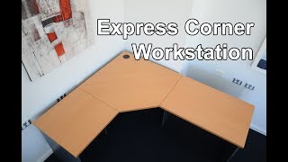 Express Corner Workstation Office Desk Overview [upl. by Skippie75]