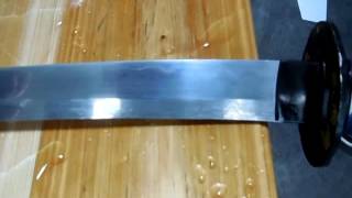 1095 folded steel blade with niku cutting testing [upl. by Willow]