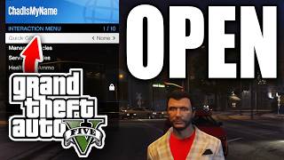 How To Open Interaction Menu In GTA 5 Online All Platforms [upl. by Yme]