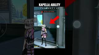 HOW ITS POSSIBLE🔥 free fire KAPELLA ABILITY after update ffa2bgaming [upl. by Aveer]