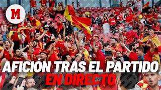 EURO2024 I Reacciones de los aficionados tras el partido España  Georgia en vivo [upl. by Anillehs]