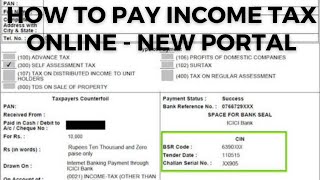 How to Pay Income Tax  Self Assessment Tax  Advance Tax  Penalty Online on New Income Tax Portal [upl. by Theresa]