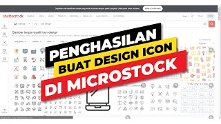 PENGHASILAN BUAT DESAIN ICON DI MICROSTOCK [upl. by Htidirem]