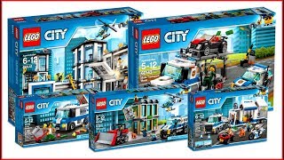 COMPILATION ALL LEGO City Police 2017  Speed Build for Collectors [upl. by Nayek]