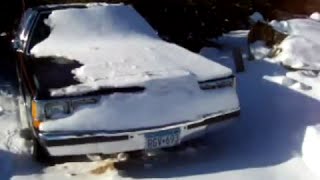 Moving the Crown Victoria into the shop [upl. by Jeremy]