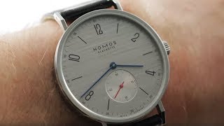 Nomos Tangente Neomatik 39 Silvercut 141 Luxury Watch Review [upl. by Id]