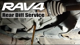 20062012 Rav4 Rear Differential Service [upl. by Norreht]