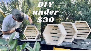 HOW TO MAKE HEXAGON SHELVES  Beginners Guide [upl. by Vogel379]