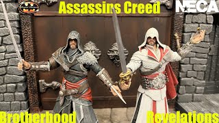 NECA Assassins Creed Ezio Auditore Brotherhood amp Revelations Action Figure Review amp Comparison [upl. by Ostler500]