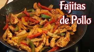 FAJITAS DE POLLO muy fáciles de preparar [upl. by Gerri]