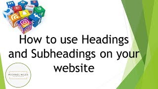 How to use Headings and Subheadings on your website [upl. by Oiramad]