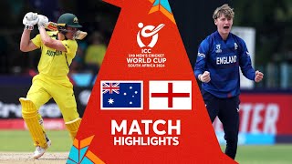 Australia v Namibia  Match Highlights  U19 CWC 2024 [upl. by Ludwig]