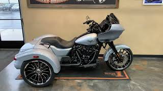 2024 HarleyDavidson Road Glide 3 in Atlas Silver MetallicFLTRT [upl. by Codie]