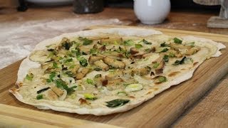 Flammkuchen Rezept vegan  Der Bio Koch 583 [upl. by Lennox]