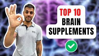 Top 10 Supplements to Improve Your Brain Function [upl. by Enerak]