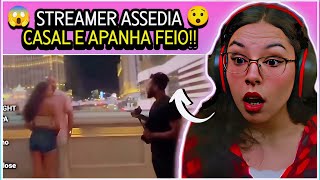 💢 Streamer imbecil assedia casal e apanha feio  Neon  React [upl. by Atinrahc]