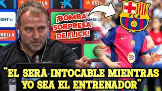 🚨¡NADIE ESPERABA ESTO ¡FLICK da la SORPRESA y REVELA el CRACK INTRANSFERIBLE de su BARÇA HOY😱💣 [upl. by Ellenod]