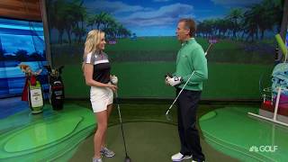 The Golf Fix Paige Spiranac Shows Us Her GoTo Shot amp Routine  Golf Channel [upl. by Perri364]