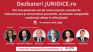 Pot noile mecanisme de restructurare să salveze companiile românești ediția 609 [upl. by Clo]