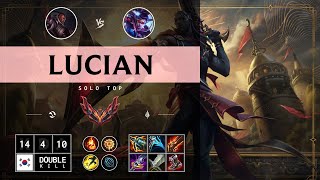 Lucian Top vs Vayne  KR Grandmaster Patch 1413 [upl. by Groot]