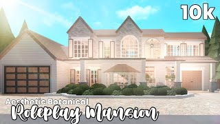 17k Floral Soft Bloxburg House Build 2 Story Exterior Tutorial [upl. by Ayat]