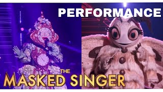 Clock amp Poodle Moth sing “Aint No Mountain High Enough”  The Masked Singer  Season 11 [upl. by Atsocal]