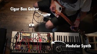 Cigar Box Guitar  Modular Synth Part I TX Wiggles 35 [upl. by Aissat764]