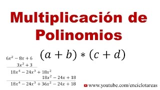 Multiplicación de Polinomios Explicación y ejercicios [upl. by Wilona678]