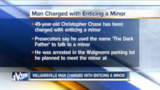 Williamsville man charged with enticement of a minor [upl. by Pillihp]