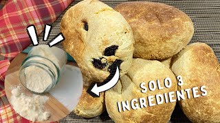 Este pan no lleva levadura y solo lleva 3 ingredientes Pan de leche en polvo [upl. by Algernon283]