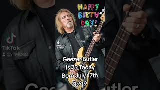 Geezer Butler is 75 Today musicnews birthday [upl. by Robin]