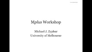 Mplus Workshop Day 15 Session 14 Covariation and Regression [upl. by Launamme764]