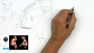 Timed Model Drawing Session 3  Instructor Steve Huston [upl. by Dewitt]