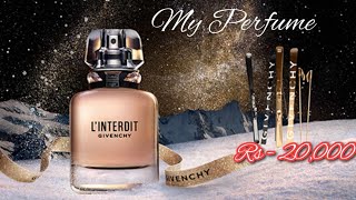 I Share My Favourite Perfume  GIVENCHY LINTERDIT Fragrance Review by rukhma Naveed [upl. by Guildroy]