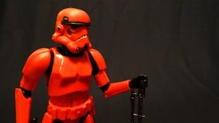 Star Wars Action Figure Review Crimson Stormtrooper [upl. by Galan762]