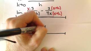 Limit Definition of Derivative Rational Function Example [upl. by Bail]