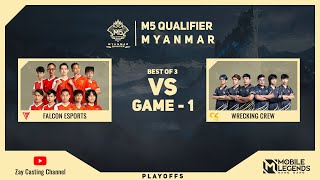 Game  1 FALCON ESPORTS vs 9K MG M5 Myanmar Qualifier [upl. by Darelle]