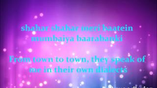 Badi Mushkil English Translation Lyrics [upl. by Gilleod]