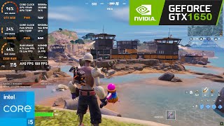 GTX 1650  Fortnite  1080p tested in 2024 [upl. by Auohs]