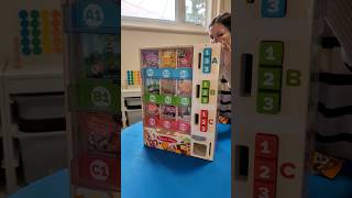 Snacks vending machine SO CUTE 🥹🧮💙amazonfinds asmr restockasmr cleaningwithgabie [upl. by Gnoc964]