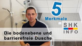 5 Merkmale einer barrierefreien Dusche [upl. by Eibocaj]