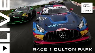 FULL RACE  Race 1  Oulton Park  2024 British GT Championship [upl. by Gilberte]