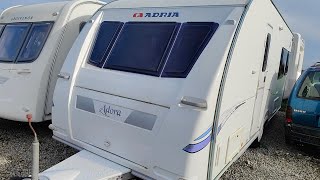 Adria Adora 542 DL Lovely Caravan with Twin Single Beds and a Motor Mover [upl. by Danas86]