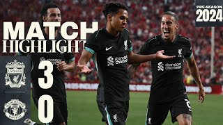 HIGHLIGHTS Liverpool 30 Manchester United  Sellout crowd for USA Tour win [upl. by Alyar376]