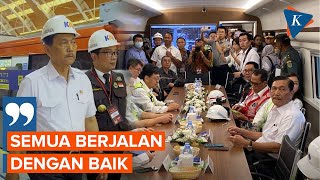 Luhut Jajal Kereta Cepat JakartaBandung dengan Kecepatan 350 Km Per Jam [upl. by Jaenicke989]